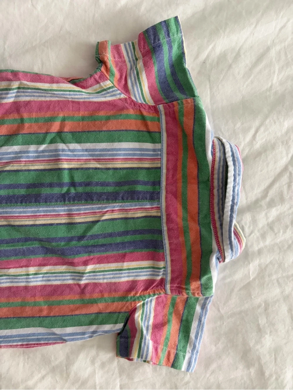 Ralph Lauren Baby Multicolor Striped Shortalls One-Piece Jumper 9 Months